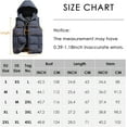 thumbnail image 2 of LAICAIW Men's Quilted Winter Vest Outdoor Removable Hooded Padded Puffer Vest, 2 of 6