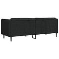 thumbnail image 6 of vidaXL Sofa 3-Seater Black Fabric, 6 of 8