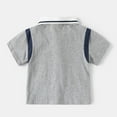 thumbnail image 6 of Hienoo Toddler Boys Summer Outfits Casual Short Sleeve Polo Shirt Shorts Set, Sizes 3-4T, 6 of 6