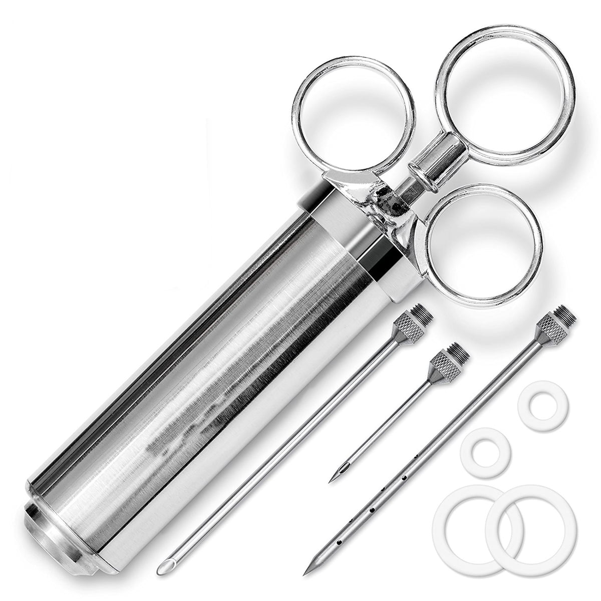 Gohope Meat Injector Syringe Kit with 3 Marinade Injector Needles and 2