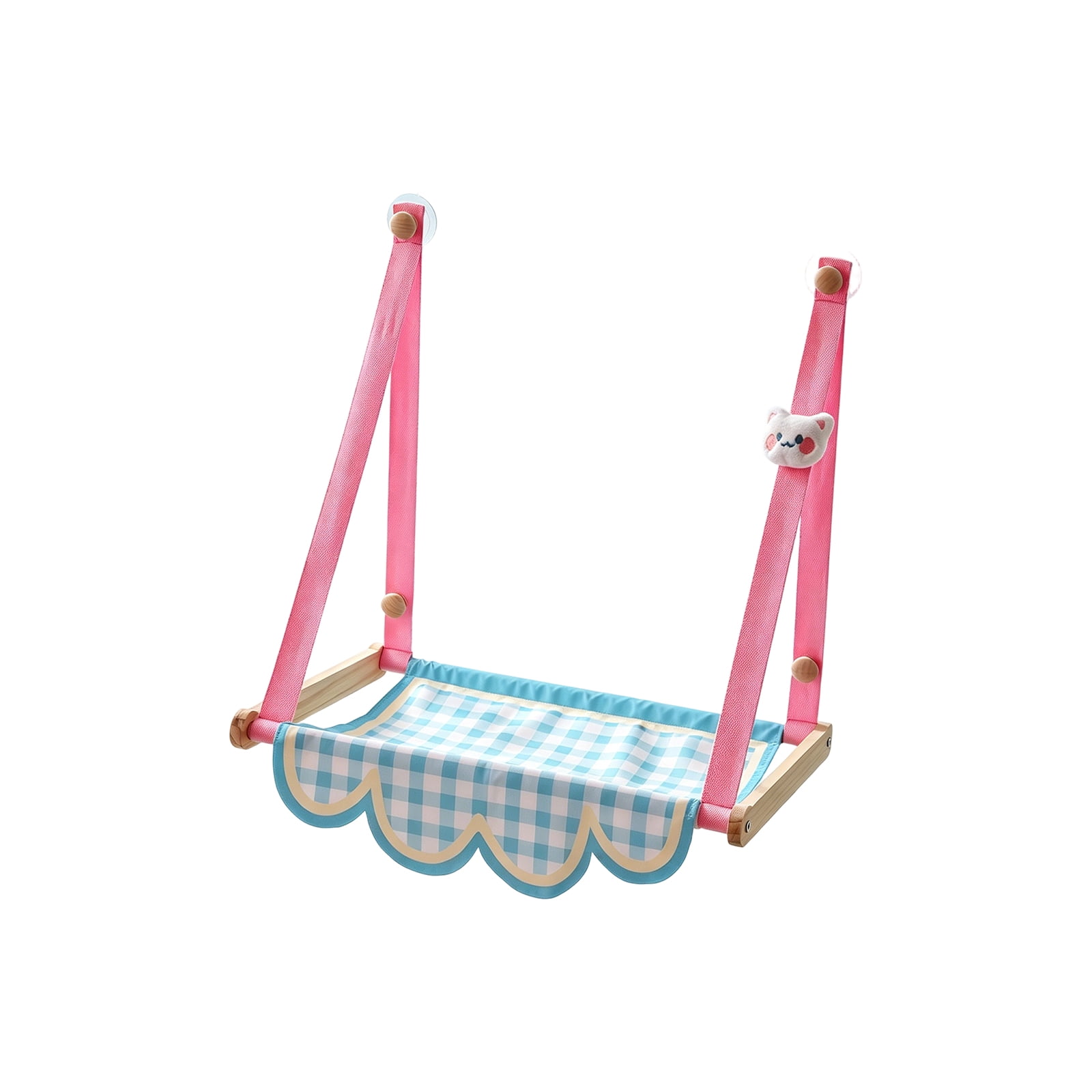 Compatible for Wooden Cat Hammock Pet Mat, Comfortable Sun Seat Cat Climbing Frame Window Hammock