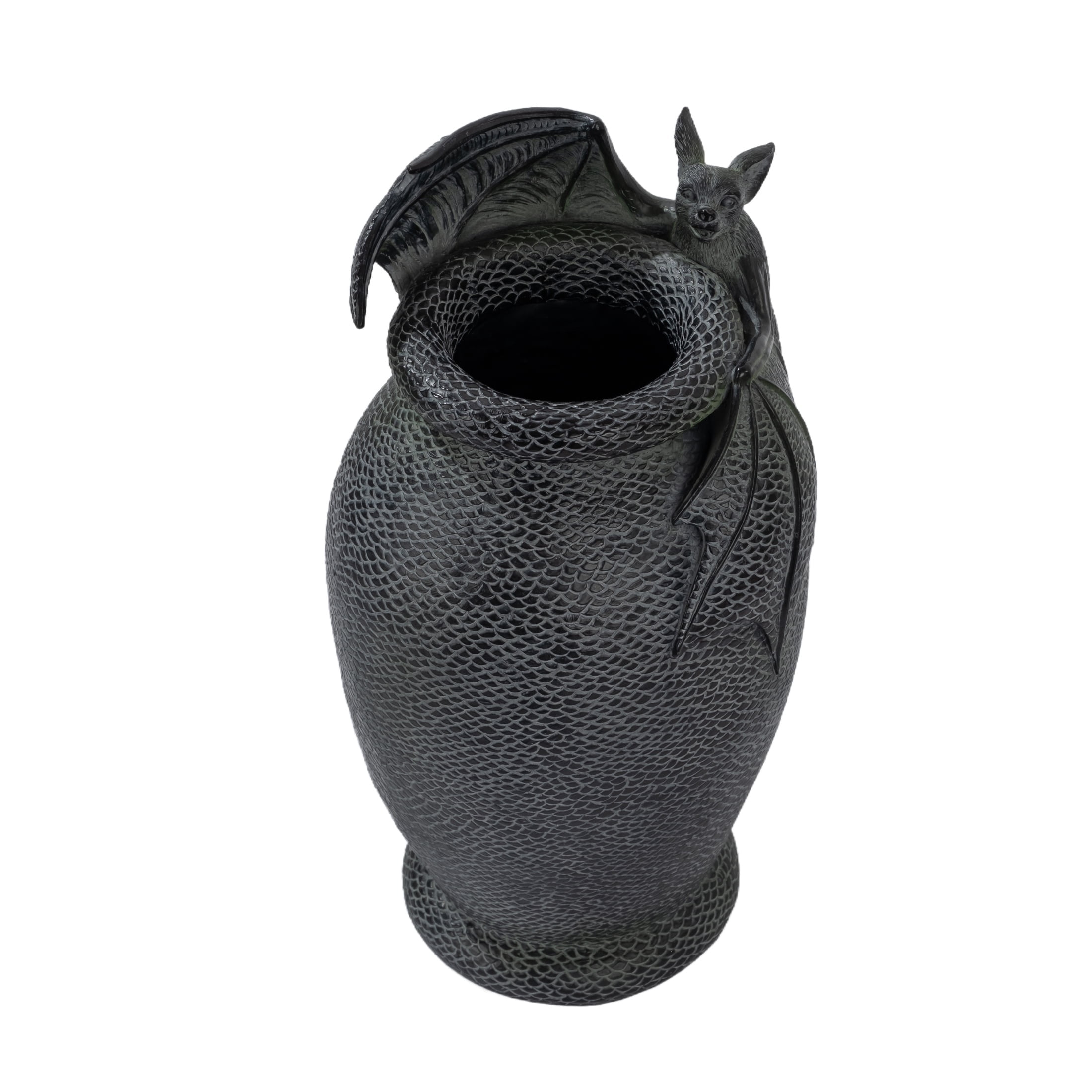 Resin Bat Vase Decoration, Black, 15", Halloween by Way To Celebrate