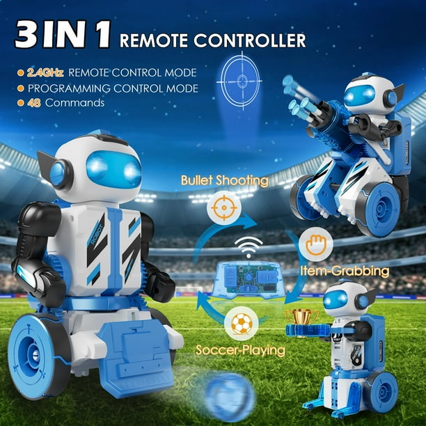3in1 コントローラー ＆ APP  操作 Robot Buildingキット 3-in-1 STEM APP/RC Robot Building Kit for Kids (6-12