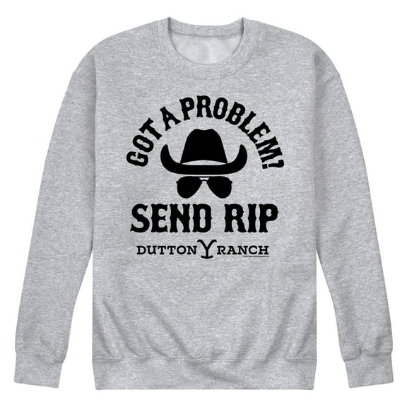 Yellowstone - Got Problem Rip - Men's Crewneck Fleece Pullover