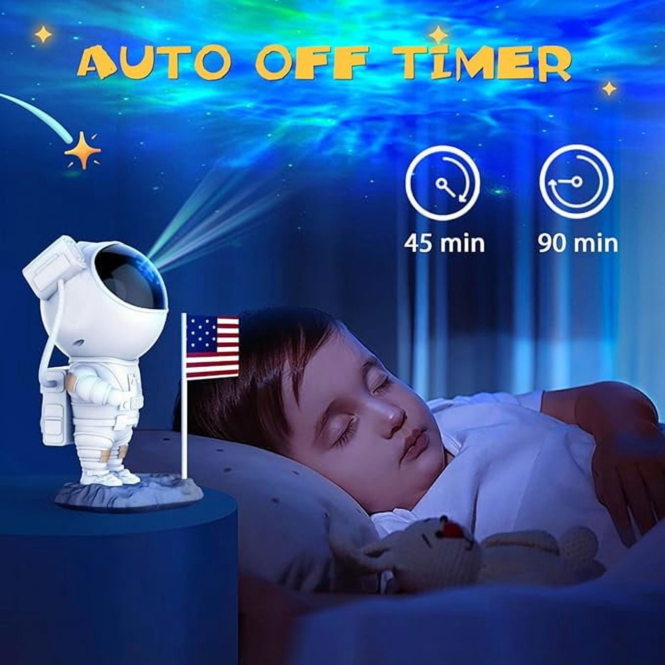 Astronaut Galaxy Projector - Galaxy Projector with Timer and Remote, Robot Night Light for Kids Room Decor, Birthdays, Valentine's Day Gift