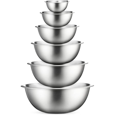 Product photo of Finedine FineDine 6 Piece Stainless Steel Mixing Bowl Set in New/Like New condition
