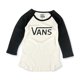 thumbnail image 1 of Vans Allegiance Raglan Camiseta gráfica para mujer, beige, mediana Vans Camiseta gráfica, 1 of 1