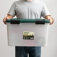 thumbnail image 5 of Remington® 46 Qt. Plastic Storage Bins with Sealed Lids, Clear Gasket Box, Airtight Containers 4Pk, 5 of 9