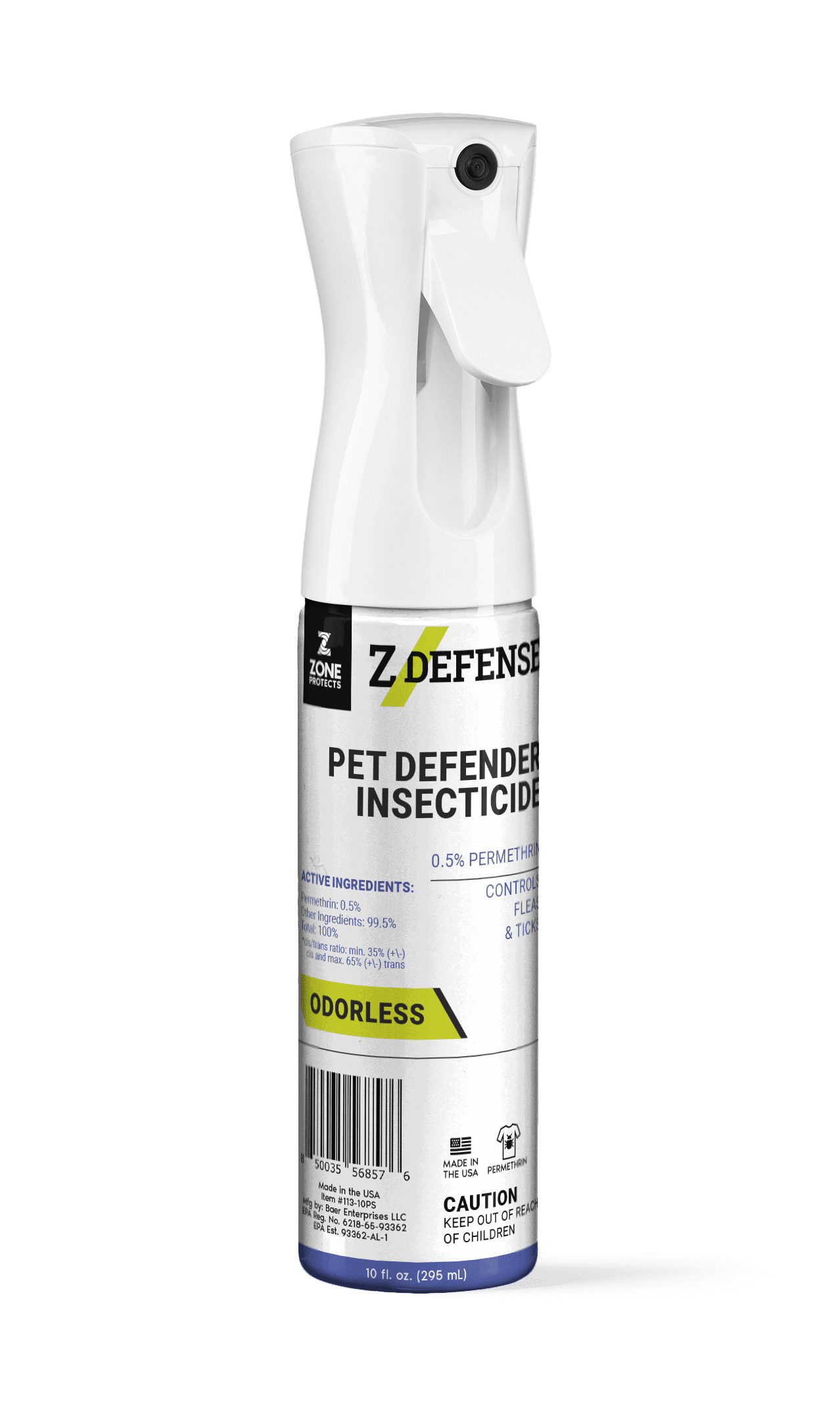 ZDefense Pet Defender Insecticide, 10oz Continuous Spray
