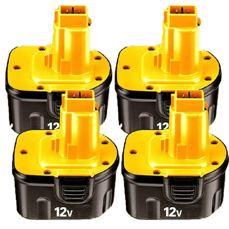 4Pack 3.6Ah 12V Replacement for DeWalt 12V Battery Ni-Mh DC9071 DW9071 DW9072 DE9037 DE9071 DE9072 DE9074 DE9075 Compatible with DeWalt 12Volt Tools