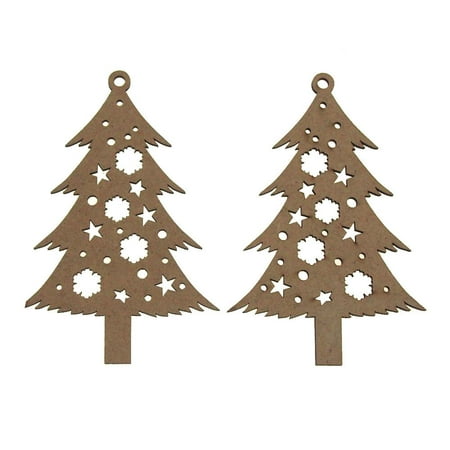 Christmas Tree Laser Cut Christmas Ornaments, 4-Inch,