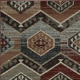 thumbnail image 2 of 8'x10' Red Machine Woven Honeycomb Lodge Indoor Area Rug, 2 of 5