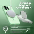 thumbnail image 4 of Magnetic for iPhone 15 Pro Max Case, [Compatible with MagSafe] [Full Camera Protection] [14FT Drop Protection] Shockproof Protective Slim Translucent Phone Case, Bamboo Green, 4 of 8
