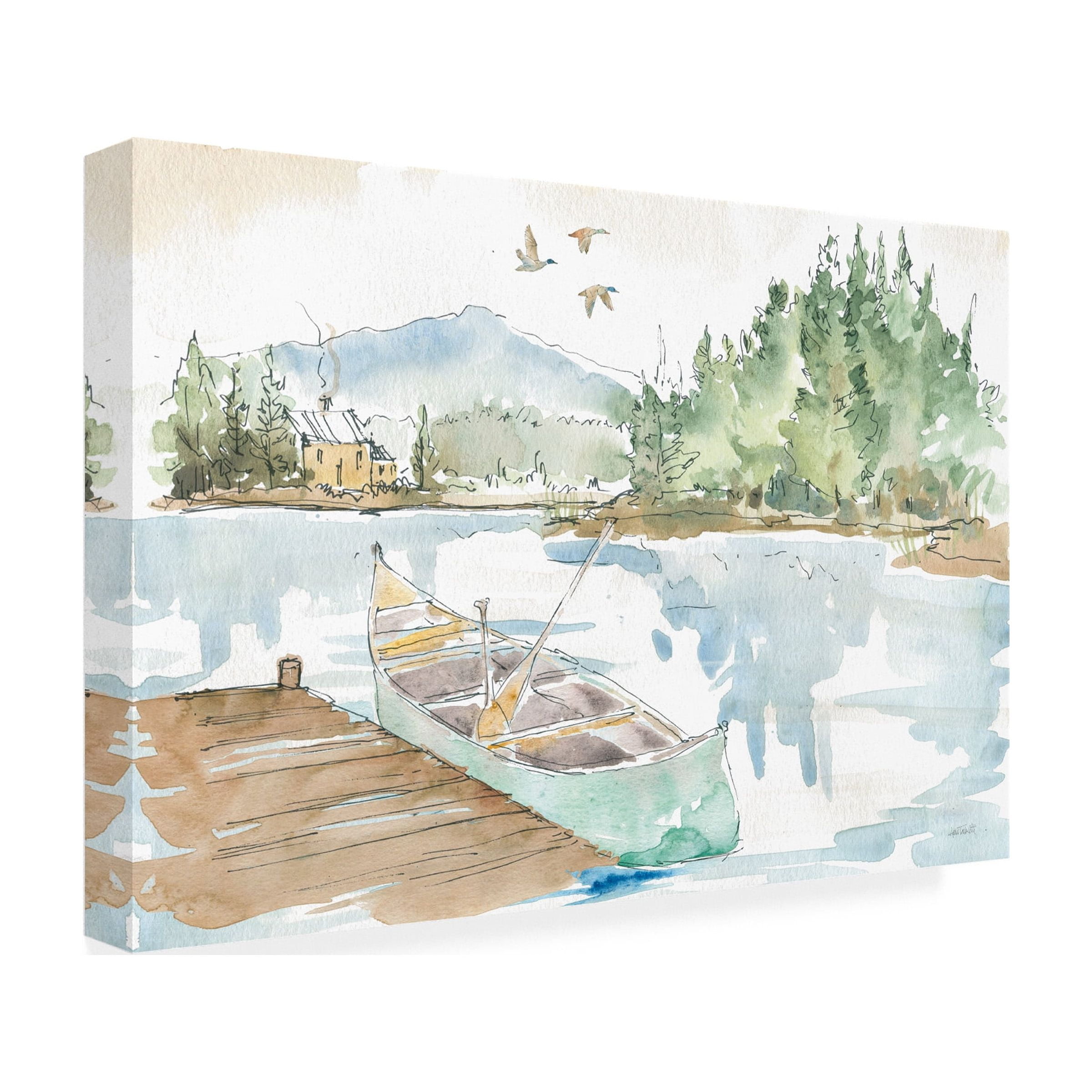 Anne Tavoletti 'Lakehouse I' Canvas Art