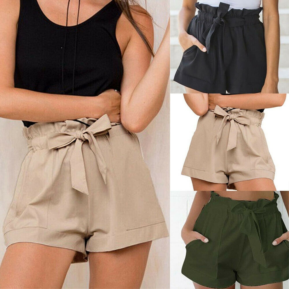 ladies paperbag shorts