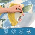 thumbnail image 4 of Yayeee Kitchen Valance Rod Pocket 54" x 18" Living Room Window Curtain, Retro Lemon Leaves, 4 of 6