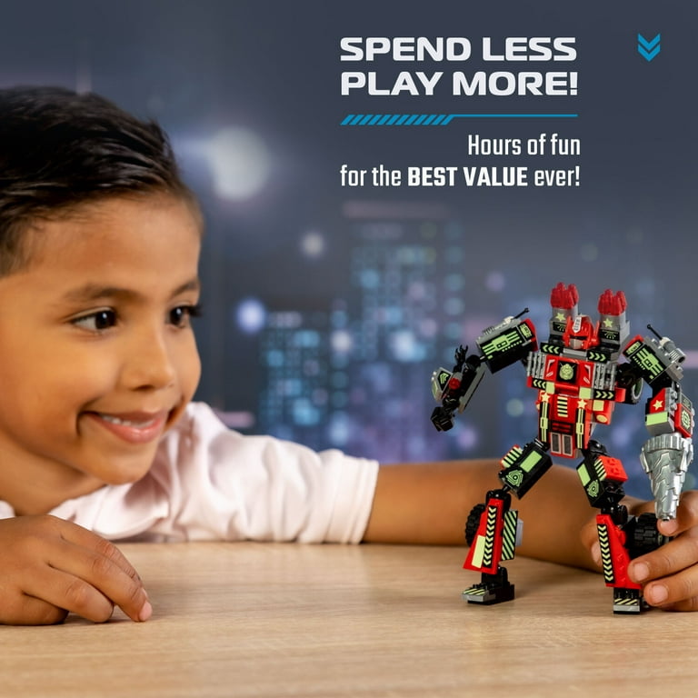 JITTERYGIT Mech Robot soldado que brilla en la oscuridad ladrillos de  juguete STEM, juguetes para niños de Navidad, cumpleaños, Regalos, regalo