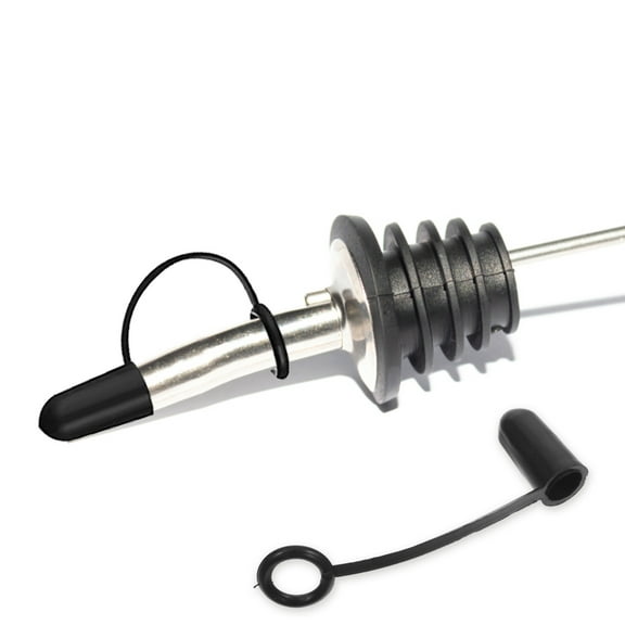 KALLORY Oil Dispenser Top 70Pcs Hooded Pourers Dust Caps TPE Rubber For Olive Oil Bottles