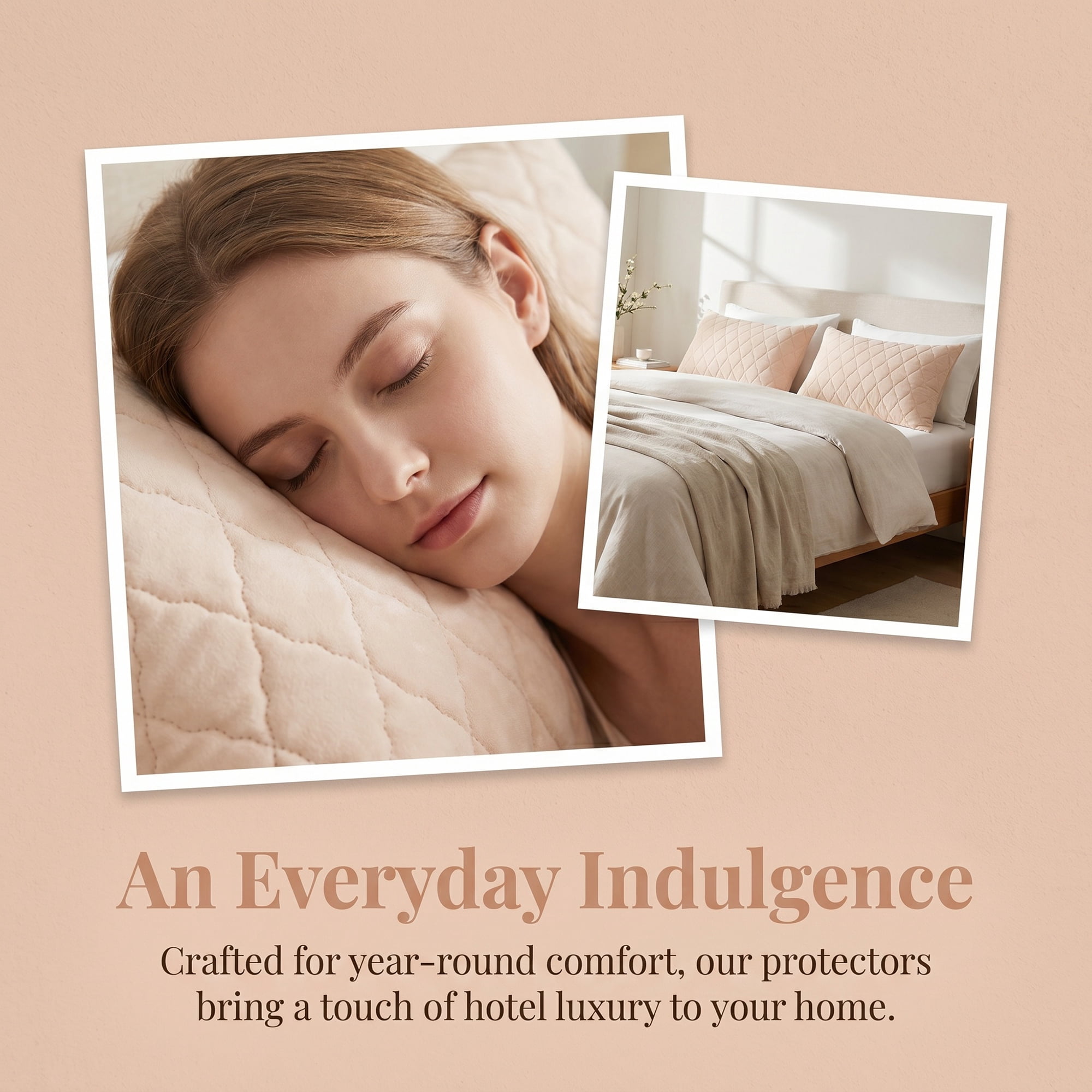 Unique Bargains Breathable Hypoallergenic Envelope Pillow Protectors Standard Khaki 20" x 26"
