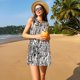 thumbnail image 3 of Fotbe Leopard And Zebra Vestido de Verano sin Mangas para Mujer – Vestido Midi Línea A, Estilo Camiseta Floral, Vestido Playero Casual y Fluido, 3 of 7