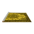 thumbnail image 2 of Ahgly Company Machine Washable Indoor Rectangle Oriental Yellow Industrial Area Rugs, 8' x 10', 2 of 4