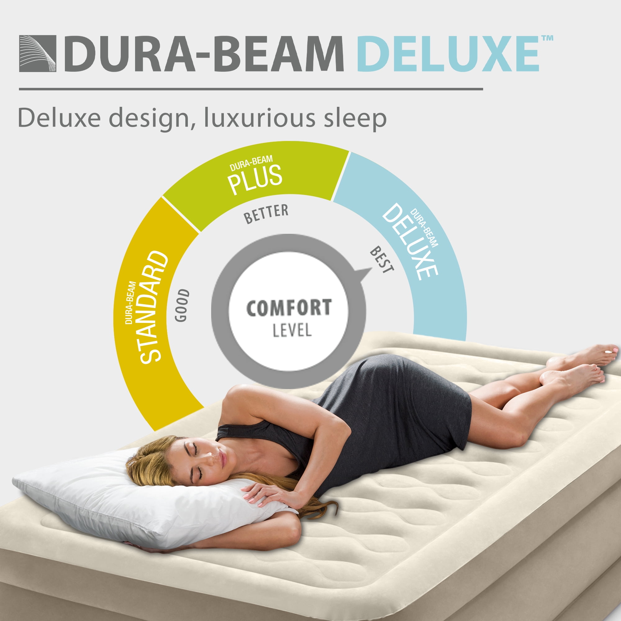 Intex Ultra Plush Twin Airbed with Built-in Inflatable Mattress