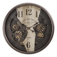 thumbnail image 6 of Clocks - 30" Round - Wall Clock - Gear Mechanism - Brown - Transitional, 6 of 6