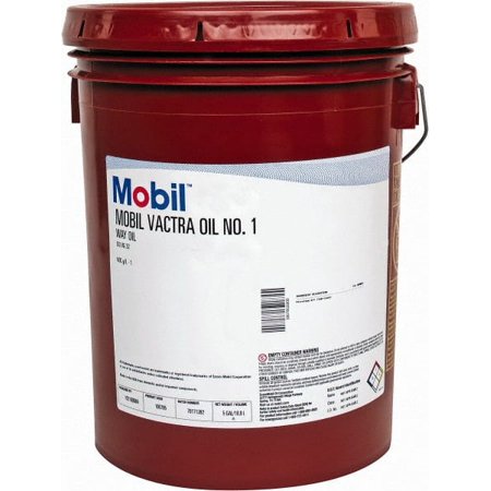 Mobil 5 Gal Pail, Mineral Way Oil ISO Grade 32, SAE Grade 6