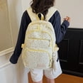 thumbnail image 2 of Teen Girls Backpack For School Polka Dot Cute Lightweight Large Capacity Student Backpack Fresh Minimalist Daypack For High School Teen Girls, 2 of 9