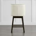 thumbnail image 5 of CHITA 26 inch Swivel Upholstered Counter Height Bar Stools with Full Back,Fabric in Linen, 5 of 8