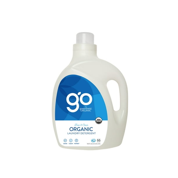 GO by greenshield organic Laundry Detergent, Free & Clear, 100 oz