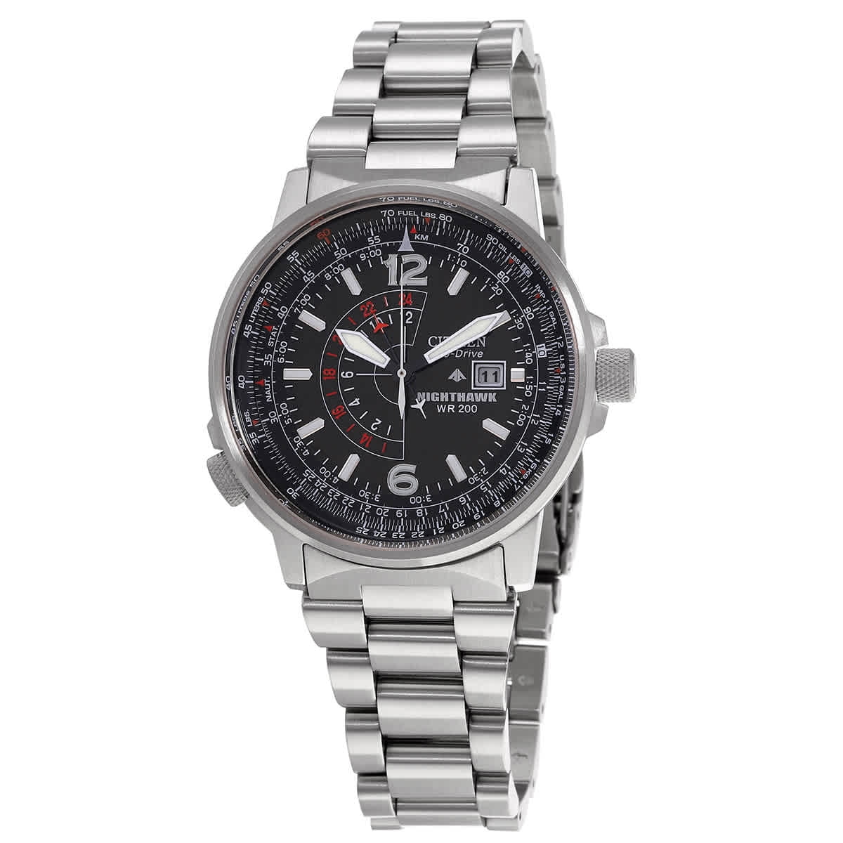 Citizen Men's Eco-Drive Nighthawk Watch BJ7000-52E 