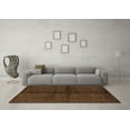 thumbnail image 3 of Ahgly Company Indoor Square Abstract Brown Modern Area Rugs, 5' Square, 3 of 4
