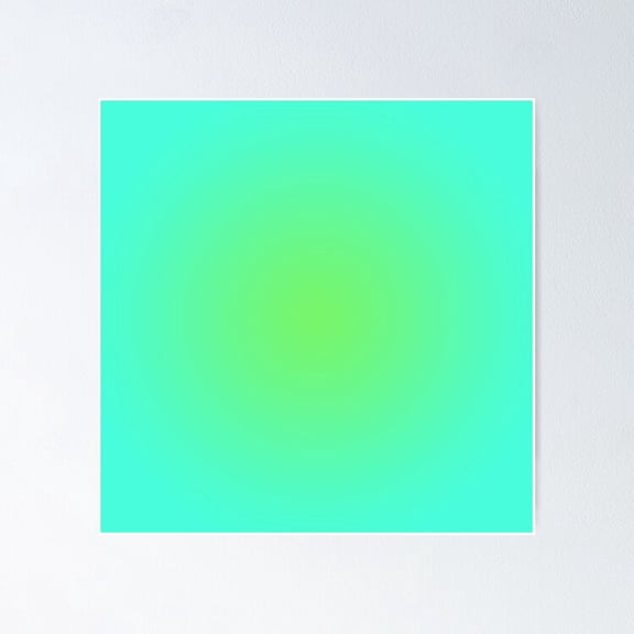 Green Blue UNFRAMED Poster, 8x12