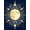 Gold, Pattern 4, variant on Flatwoven High Traffic Area Rug, Celestial Dreamy Star Mosaic, Non Slip, Stain Resistant, Washable Area Rugs for Living Room, Bedroom(Blue, 2X3)