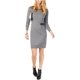 thumbnail image 1 of Vestido de Suéter Michael Kors con ribete de hebilla gris mediano, 1 of 1