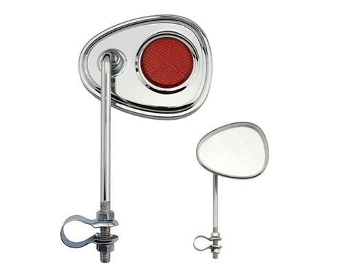 Alta V Bicycle Mirror Steel Bicycle Chrome Multiple Colors Red