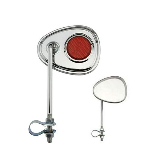 Alta V Bicycle Mirror Steel Bicycle Chrome , Multiple Colors (Red)