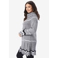 thumbnail image 3 of Roaman's Women's Plus Size Chevron Border Sweater, 3 of 3