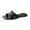 Black, variant on Anuirheih Slip on Sandals Women,Women's Flat Shoes Ladies Beach Sandals Summer Non-Slip Causal Slippers(Black)
