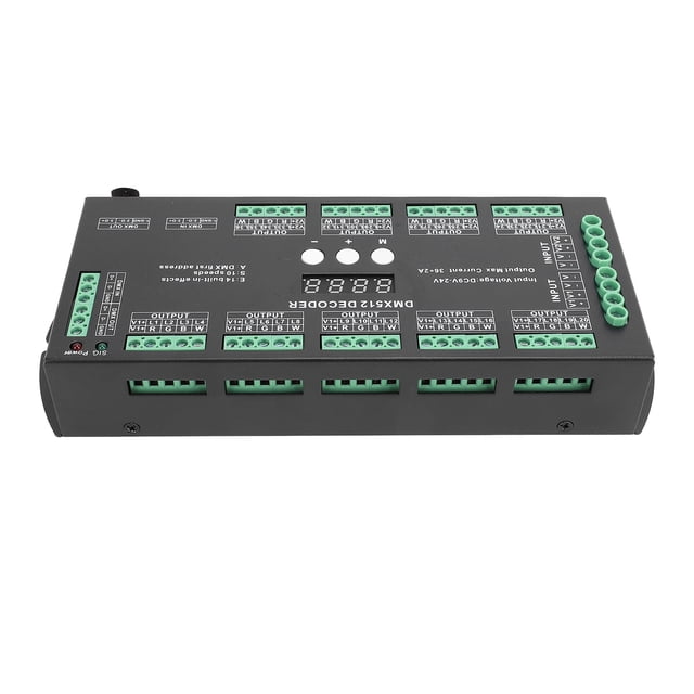 Digital Multiple X 512 Decoder Dimmer, Digital Multiple X Decoder RGBW Digital Display LED for KTV
