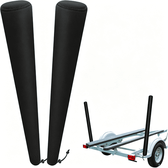 SELIVO 48 Inch Boat Trailer Guide Pole Cover- Neoprene Boat Trailer Guide Protective Cover- Heavy Duty Marine Trailer Guide Poles Cover for Jet Ski Boat Sailboat Trailer (Set of Two)