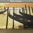 thumbnail image 6 of Ambesonne Venice Place Mats Set of 4, Romantic City at Sunrise, Standard Size, Mustard and Black, 6 of 6