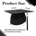 thumbnail image 3 of Holzkary Hat for Women Men 2025 Trendy Tassel Black Graduation Cap Tassel for Graduation Cap 2024 for High School Bachelor Master Uni Adult Grad Cap Graduation Cap Decorations Kit Black One Size, 3 of 7