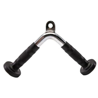 SQUATZ V-shape Triceps Pushdown Bar - Non-Slip Handle Cable  Attachment with Textured Knurling Handles, Fit Nicely for all Cable Machine  Systems, for Muscle Building, Exercises Triceps Back Muscles : Sports