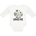 thumbnail image 3 of Inktastic Zebra My G-Pa Loves Me Boys or Girls Long Sleeve Baby Bodysuit, 3 of 5