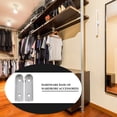 thumbnail image 2 of 6pcs Closet Pole Socket Wardrobe Pole Flange Socket Iron Closet Rod Support, 2 of 8