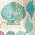 thumbnail image 2 of Meneely, Dan 12x12 White Modern Wood Framed Museum Art Print Titled - Shell Collage I, 2 of 4