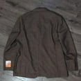 thumbnail image 4 of Tallia Men's Slim-Fit Wool-Blend Printed Sport Coat Charcoal/tan 48L B4HP $295, 4 of 4