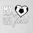 thumbnail image 2 of Wild Bobby, My Heart Is On That Soccer Field, Sports, Men Premium Tri Blend Tee, Heather White, Large, 2 of 4